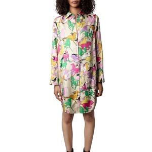 Zadig & Voltaire Multicolor Long Sleeve Dress